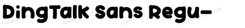 DingTalk Sans Regu字体转换